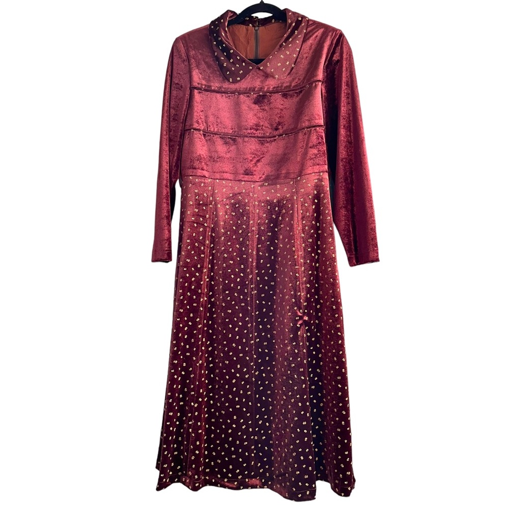 Vintage Velour Prairie Dress